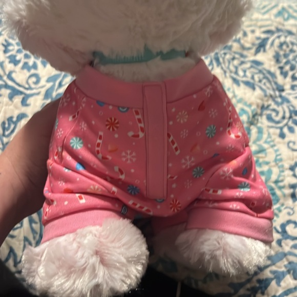 Build A Bear Workshop Pink Merry Mission Frost Fox Plush Stuffed Animal Blue Eye - Picture 6 of 11